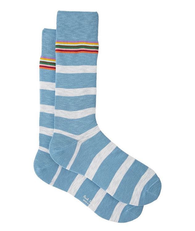 Striped Stretch-Cotton Socks picture 1