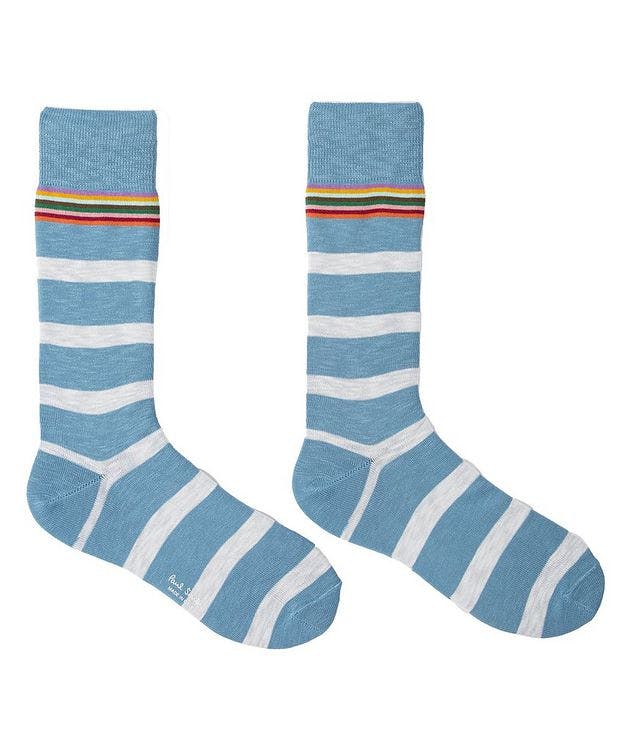 Striped Stretch-Cotton Socks picture 2