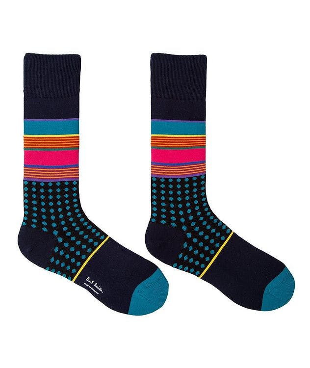 Printed Stretch-Cotton Socks picture 2