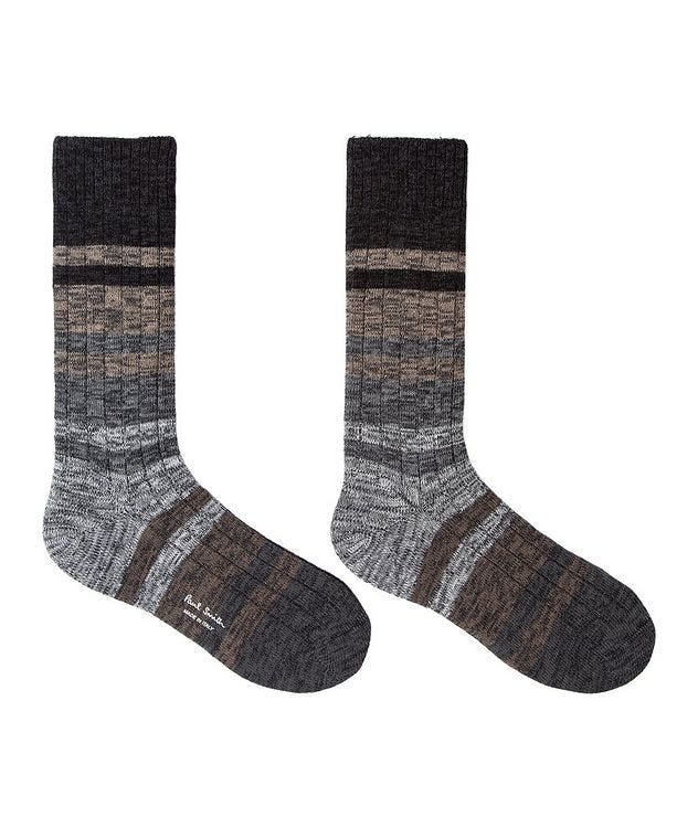 Marble Striped Cotton-Blend Socks picture 2