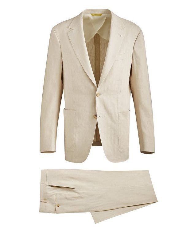 Natural Comfort Herringbone Wool-Linen Suit picture 1