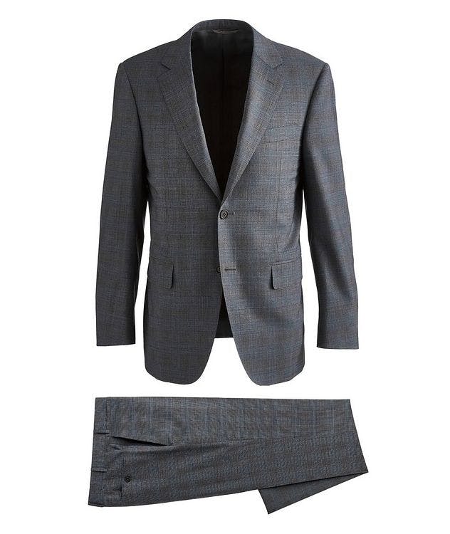 Contemporary Fit Glen Check Wool Suit picture 1