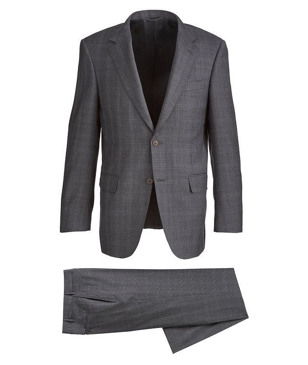Slim-Fit Check Wool Suit picture 1