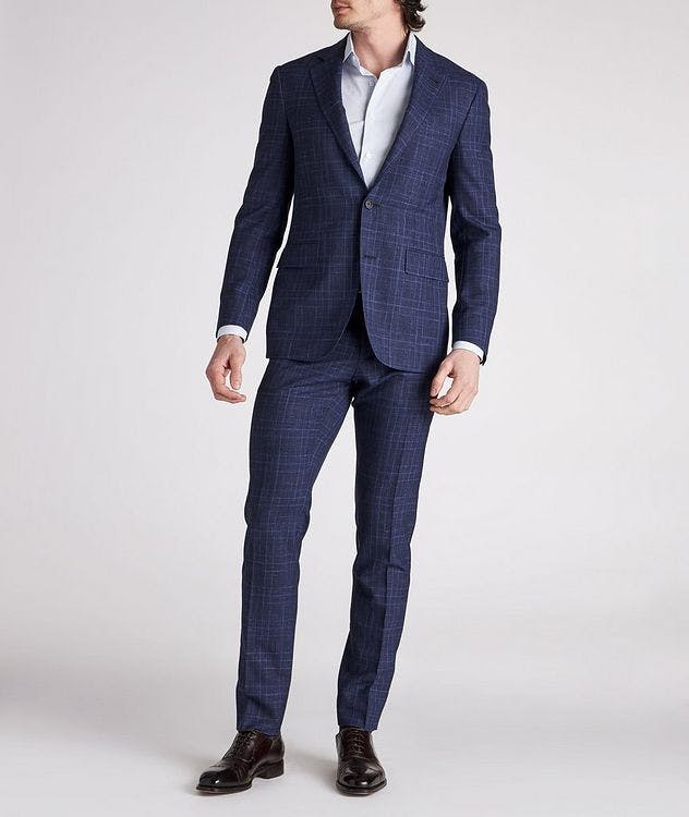 Kei Plaid Wool, Silk & Linen Blend Suit picture 2