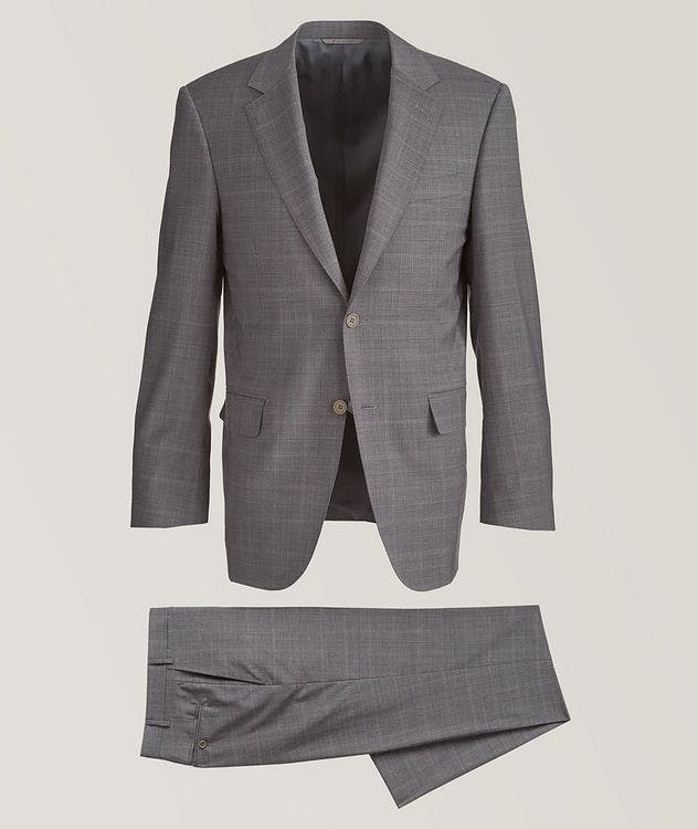 Slim-Fit Check Wool Suit picture 1
