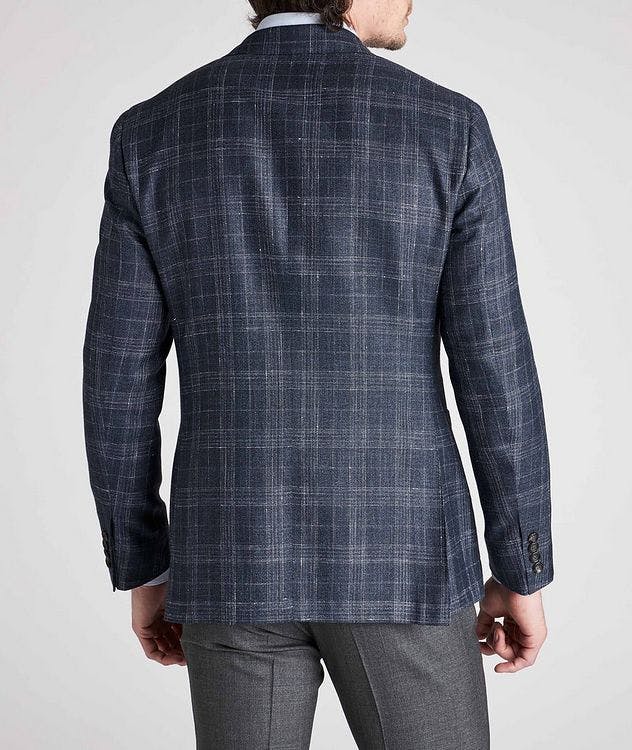 Plaid Wool, Silk & Linen Sports Jacket picture 4