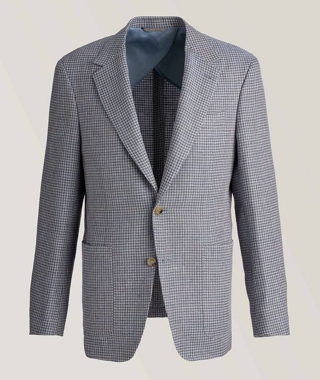 Houndstooth Wool-Linen Sports Jacket picture 1