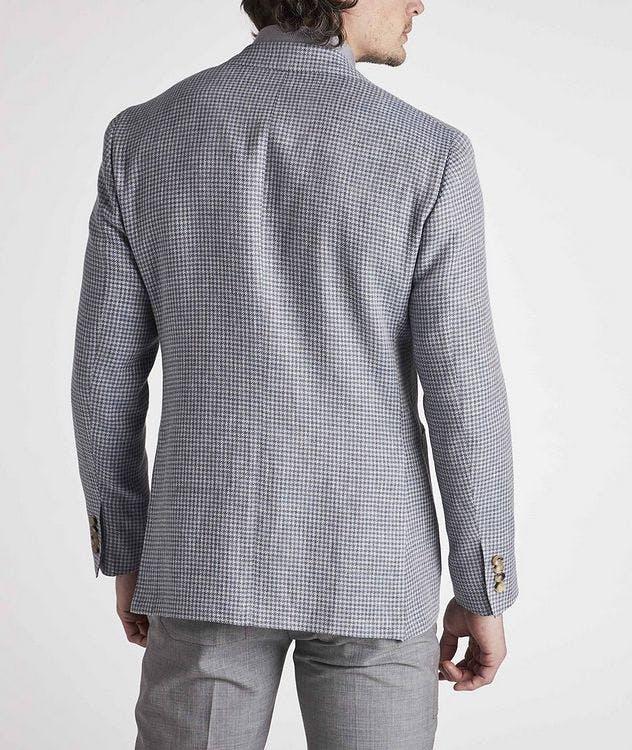 Houndstooth Wool-Linen Sports Jacket picture 4