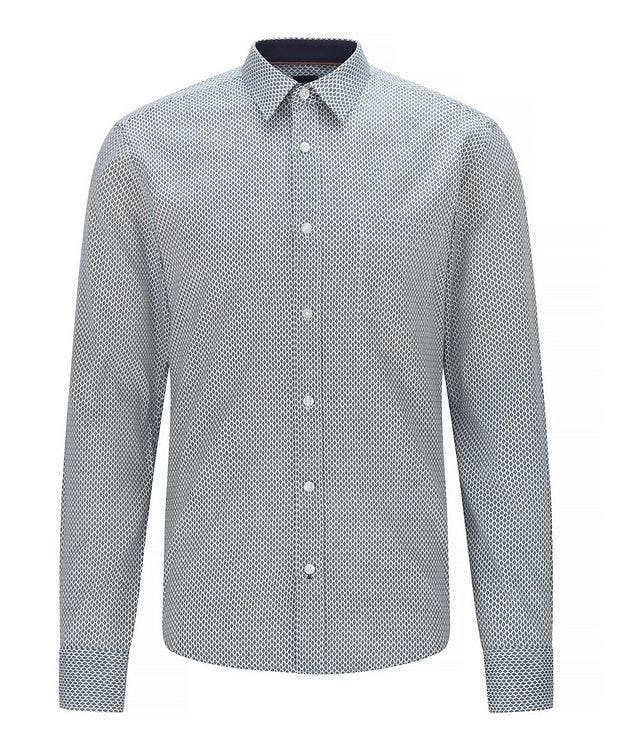 Slim-Fit Printed Cotton Shirt picture 1