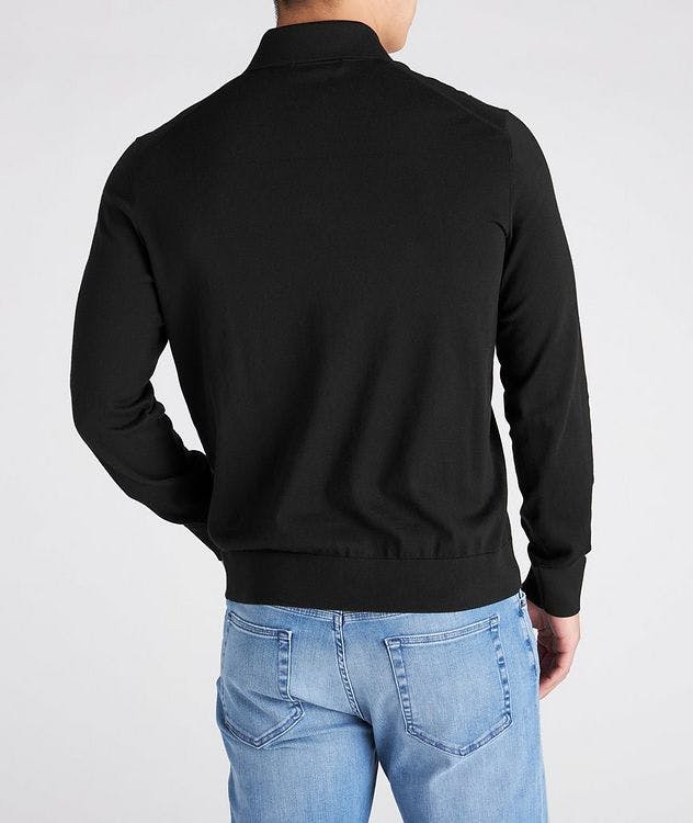 Long-Sleeve Cotton-Cashmere Blend Polo  picture 3
