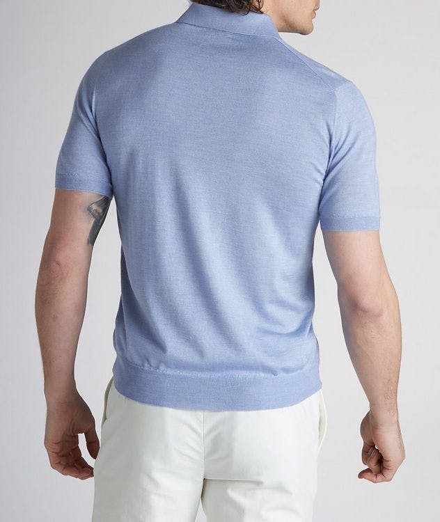 Cashmere & Silk Heather Knit Polo picture 3