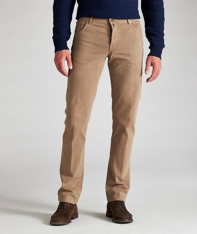 Stretch Cotton-Cashmere Chinos picture 2