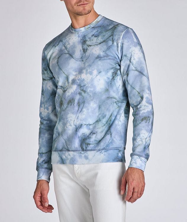 Granite Marble Cotton-Blend Sweatshirt picture 2