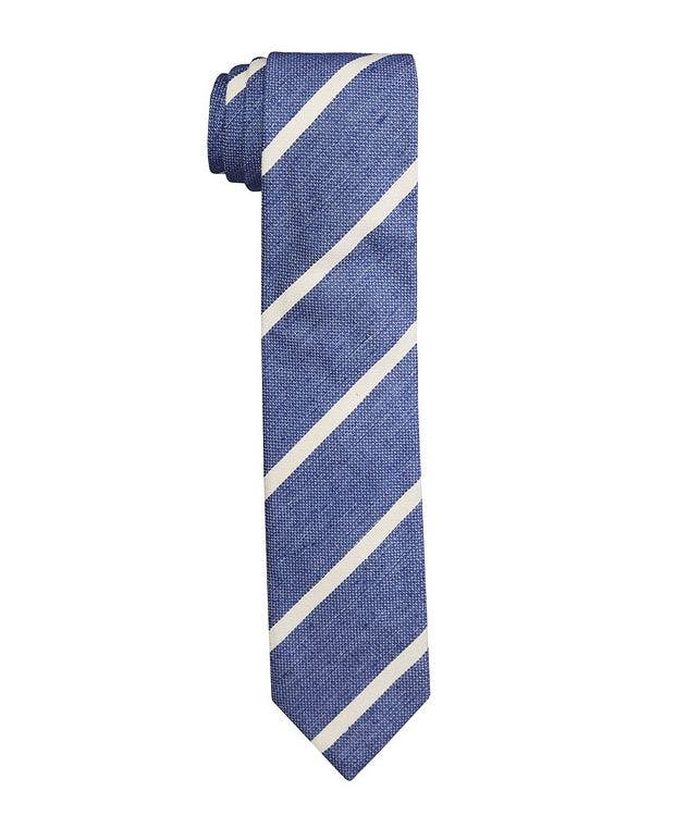 Striped Silk-Linen Tie  picture 1