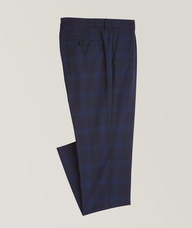 Morello Slim-Fit Tropical Check Wool Pants picture 1