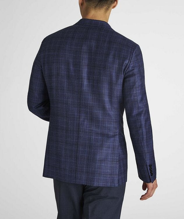 Cosmo Checked Wool Silk Linen Sport Jacket picture 3