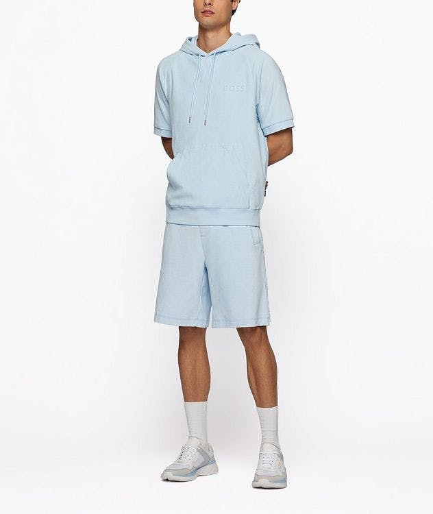 Cotton Terry Short Sleeve Hoodie picture 5