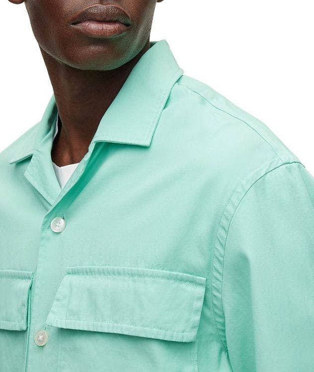 Relaxed Twill Cotton-Blend Overshirt picture 5