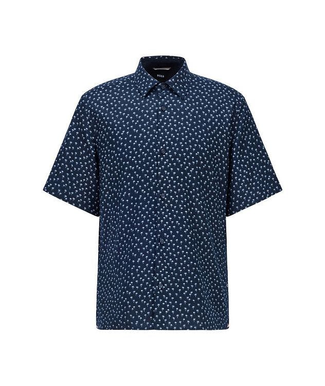 Printed Linen Short Sleeve Shirt picture 1