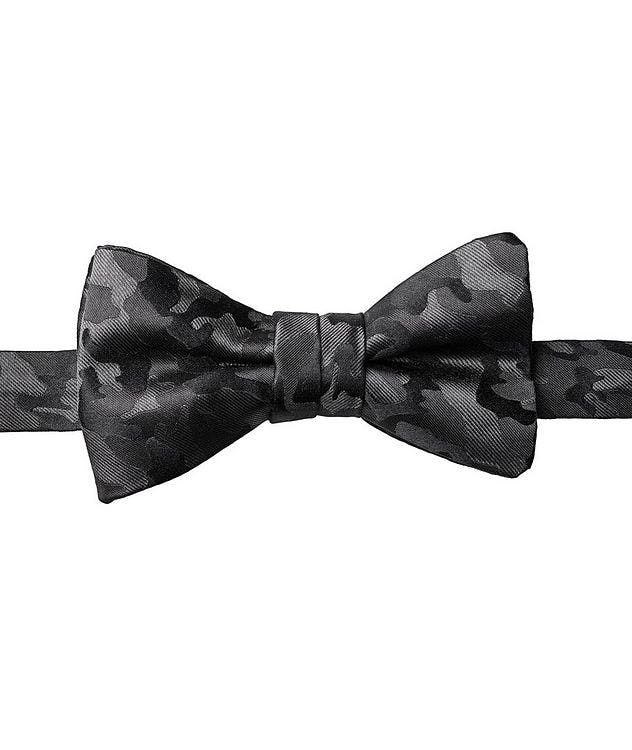 Camouflage Jacquard Silk Bow Tie picture 1