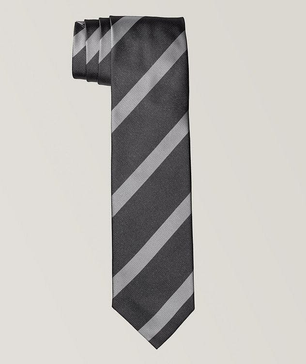 Striped Jacquard Silk Tie picture 1