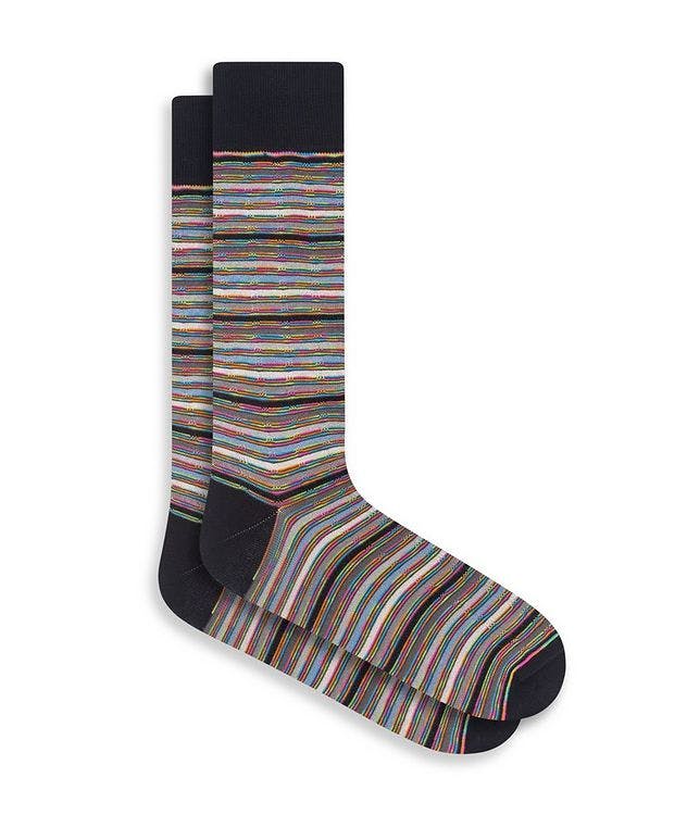 Striped Stretch-Cotton Socks picture 1