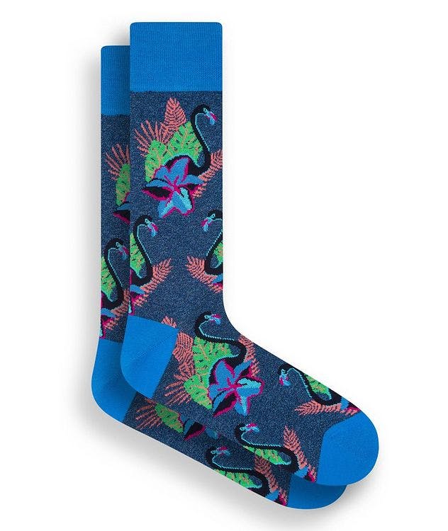 Printed Stretch-Cotton Socks picture 1