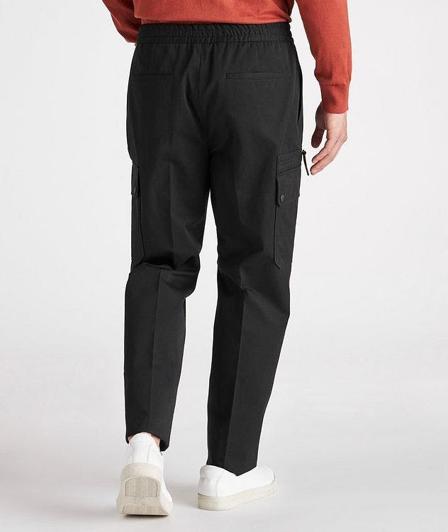 Drawstring Cotton Cargo Joggers picture 4