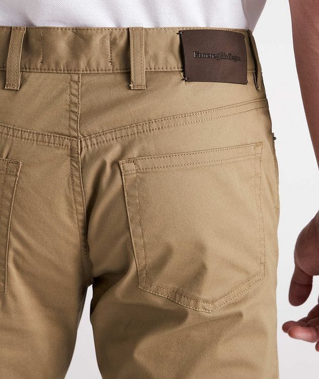 Pantalon en coton extensible à cinq poches picture 5