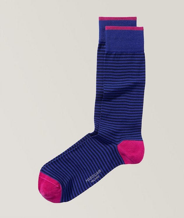 Striped Cotton-Blend Socks picture 1