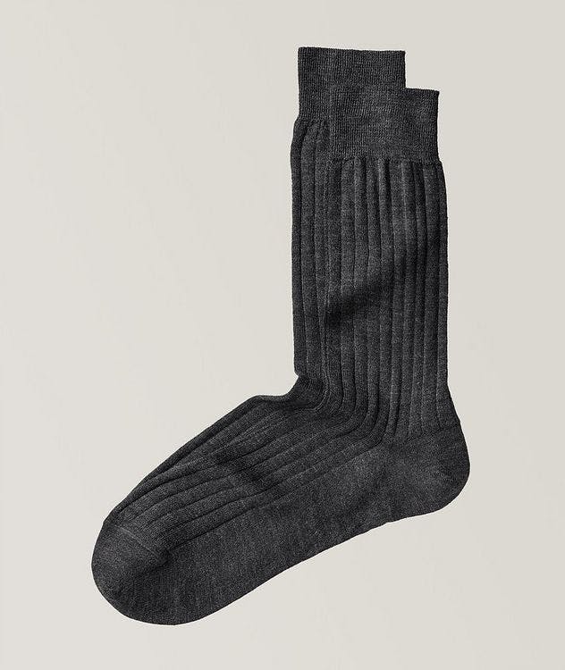 Wool Rib Dress Socks picture 1