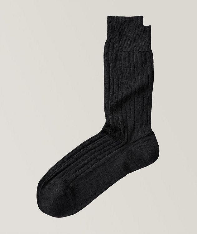 Wool Rib Dress Socks picture 1