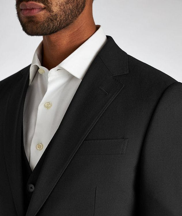 Slim Fit Wool-Blend Three-Piece Suit picture 4