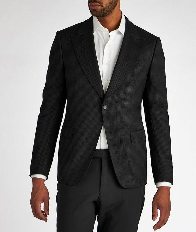 Slim Fit Neat Wool-Blend Cocktail Jacket picture 2