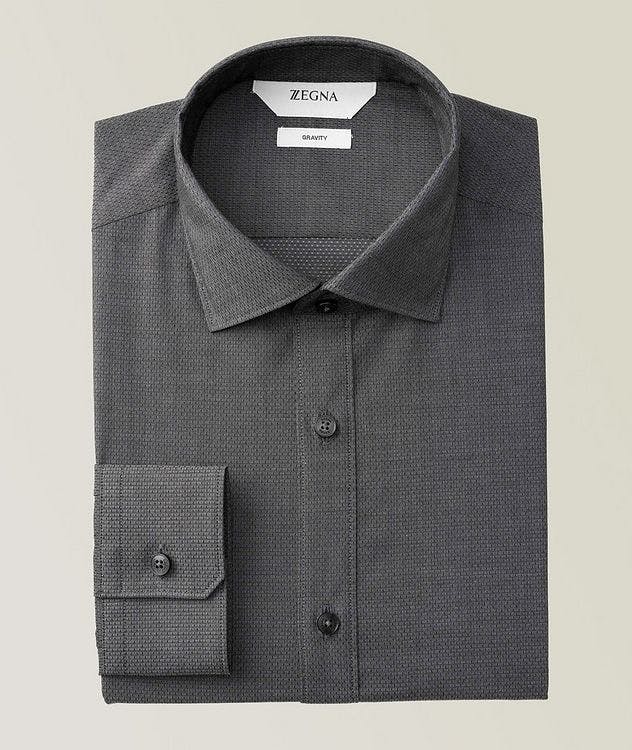 Contemporary-Fit Micro Stretch-Cotton Dress Shirt picture 1