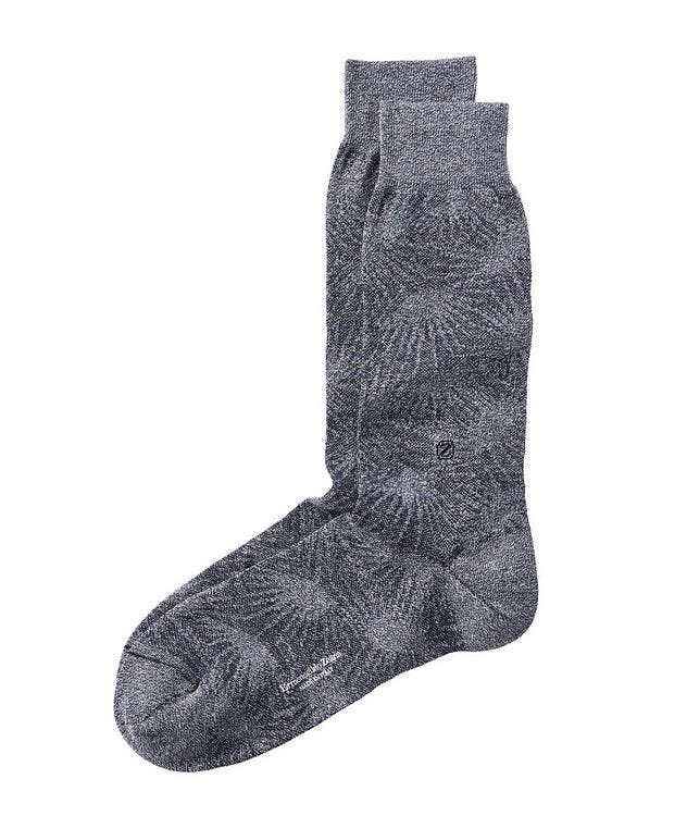 Printed Cotton-Blend Mid-Calf Socks picture 1