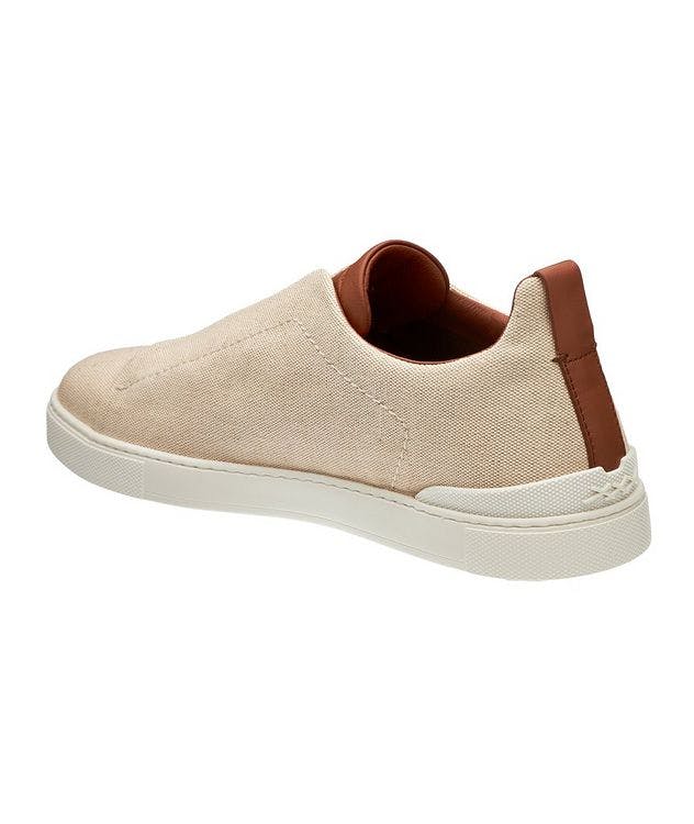 Triple Stitch Canvas Slip-On Sneakers picture 2