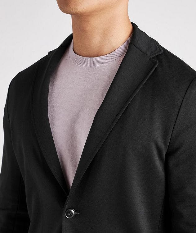 Unconstructed Stretch-Wool Blend Jersey Sports Jacket  picture 5