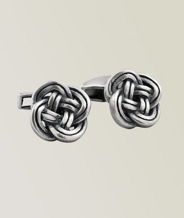 Celtic Knot Sterling Silver Cufflinks  picture 1