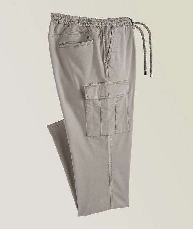 Pantalon en laine Impeccabile à poches cargos de coupe contemporaine picture 1