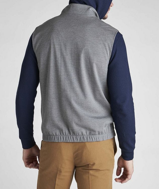 Wool Blend Reversible Vest picture 9
