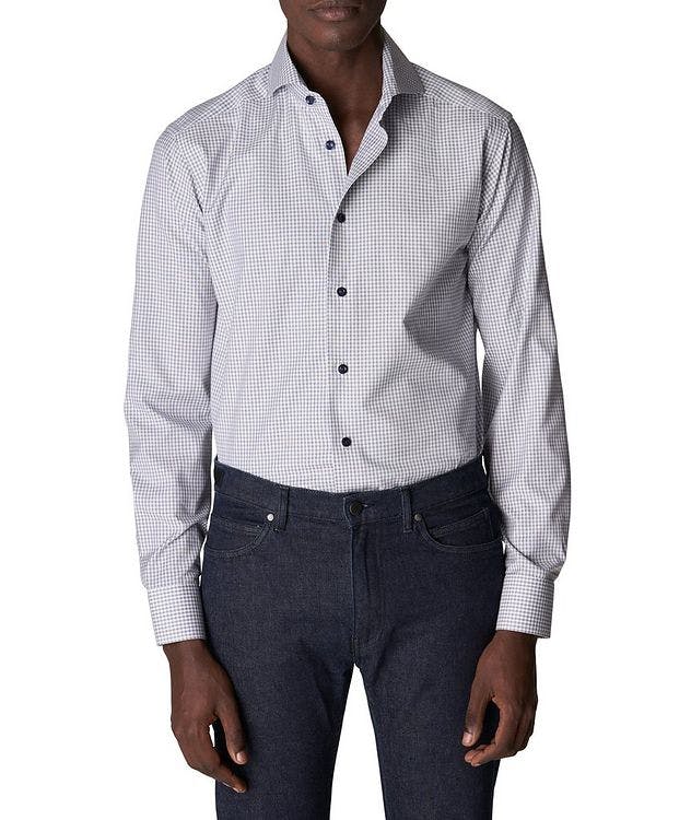 Slim Fit Check Stretch Dress Shirt picture 2