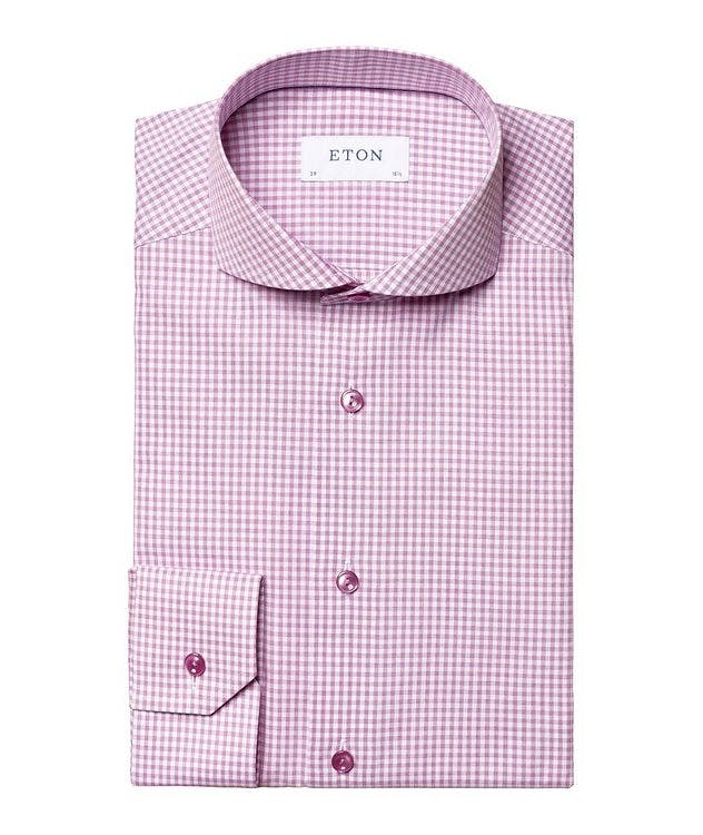 Slim Fit Check Stretch Dress Shirt picture 1