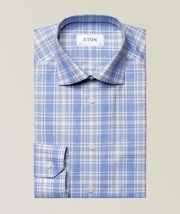 Contemporary Fit Cotton-Linen Shirt picture 1