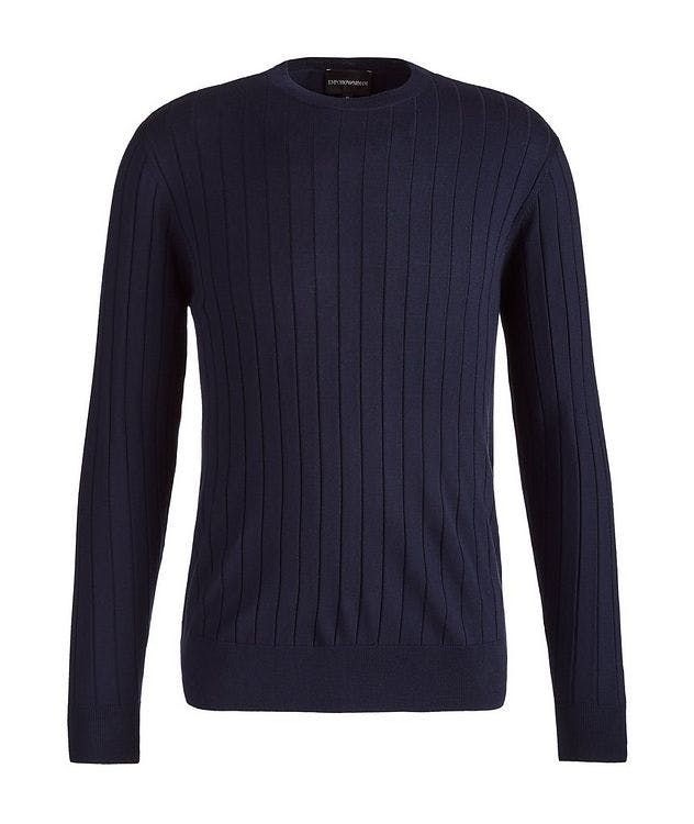Virgin-Wool Blend Jumper With Textured Weave picture 1