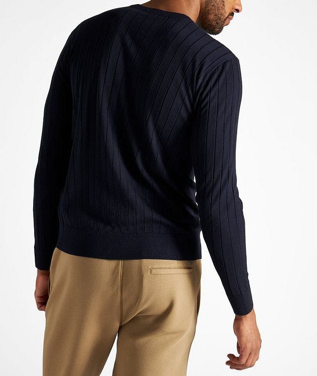 Virgin-Wool Blend Jumper With Textured Weave picture 3