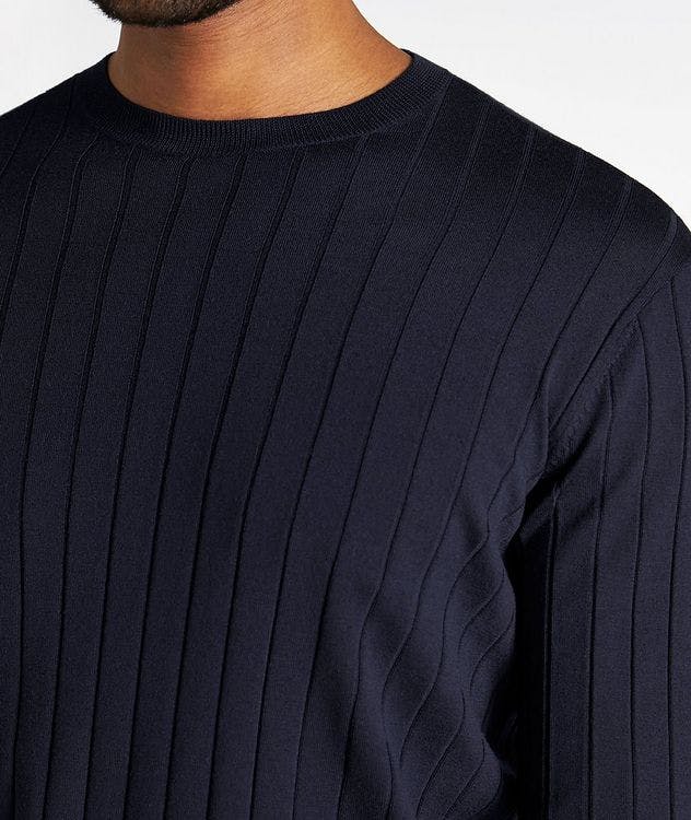 Virgin-Wool Blend Jumper With Textured Weave picture 4