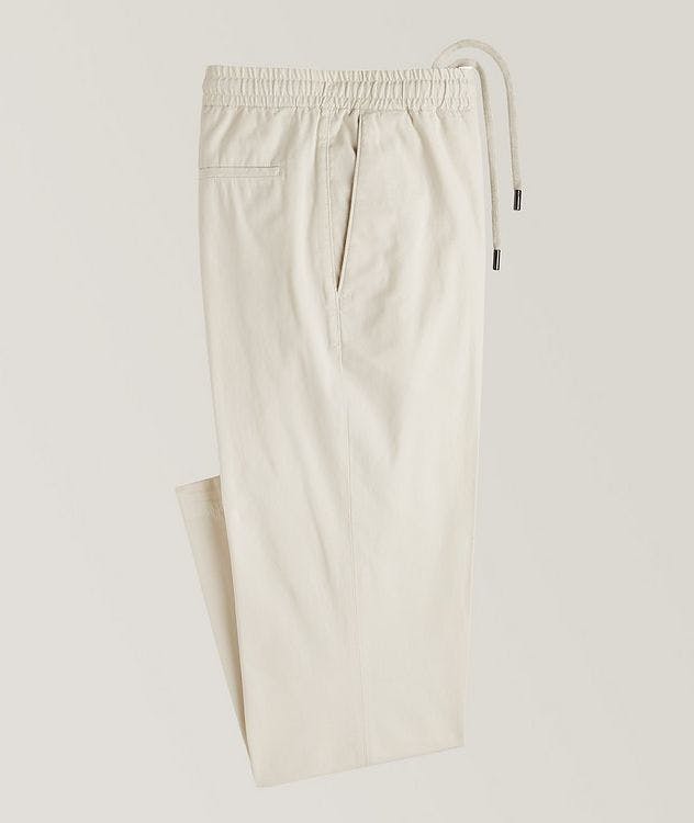 Cotton-Blend Drawstring Pants picture 1