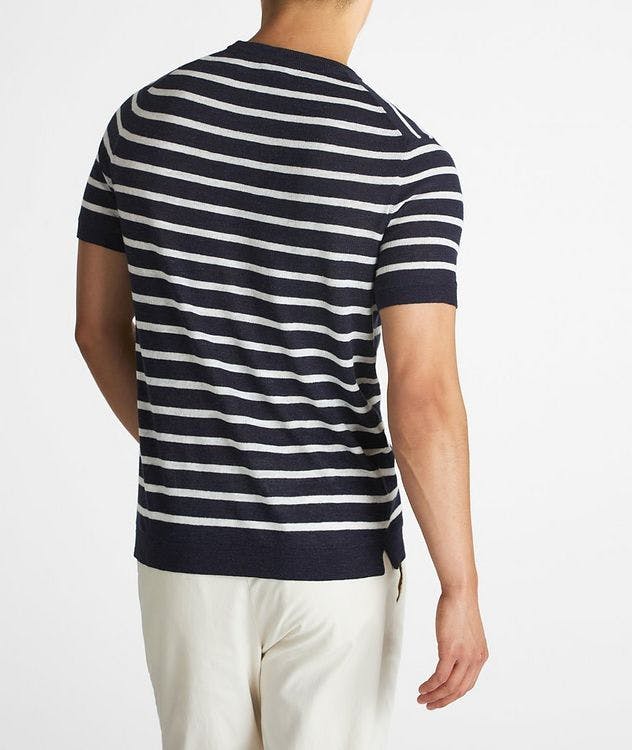 Striped Linen Blend T-Shirt picture 3