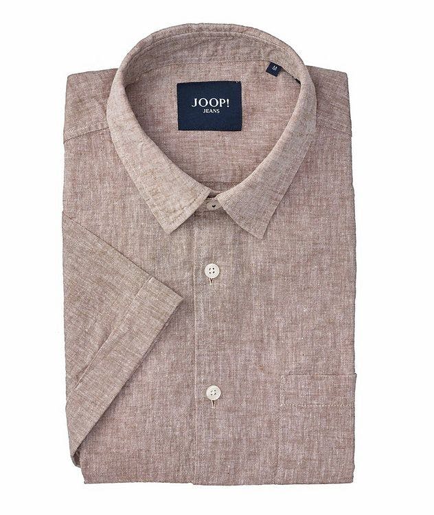 Short-Sleeve Linen-Cotton Sport Shirt picture 1